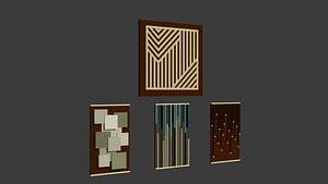 3D Modern Wall Art Set