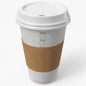 Paper Coffee Cup White With Holder