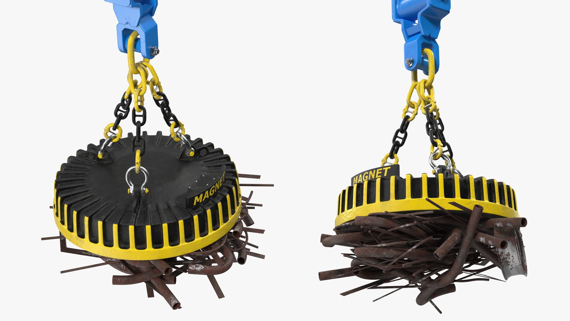 3D Terex Fuchs MHL360 Material Handler With Magnet Crane - TurboSquid ...