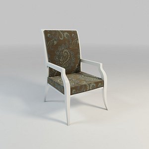 wood arm chair 3d max