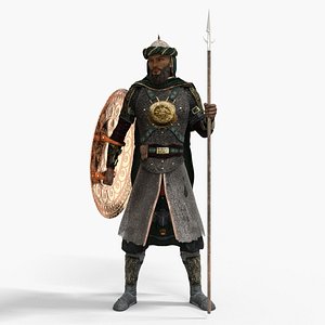 Persian Warrior Low-poly 3D model 3D model