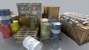 3D low-poly ready industrial model