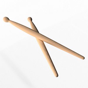 3D Drum Sticks model