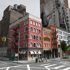 nyc city buildings 3d model