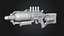 Rifle de energía Tesla de ciencia ficción - Modelo 3D de pistola de plasma postapocalíptica