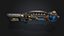 Rifle de energía Tesla de ciencia ficción - Modelo 3D de pistola de plasma postapocalíptica