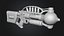 Rifle de energía Tesla de ciencia ficción - Modelo 3D de pistola de plasma postapocalíptica