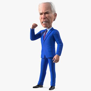 3D Cartoon Joe Biden Speaker Pose model