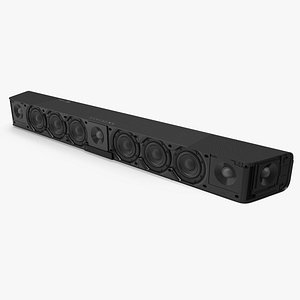 Modern Soundbar Speaker 3D model