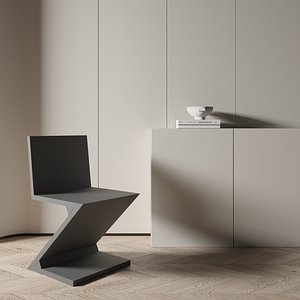 Lounge chair 3d model VR 3D model