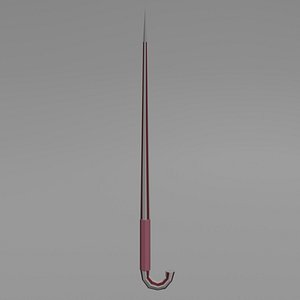 Low Poly Weaponized Candy Cane