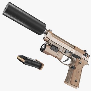 Beretta M9A3 Flat Dark Earth with Silencer