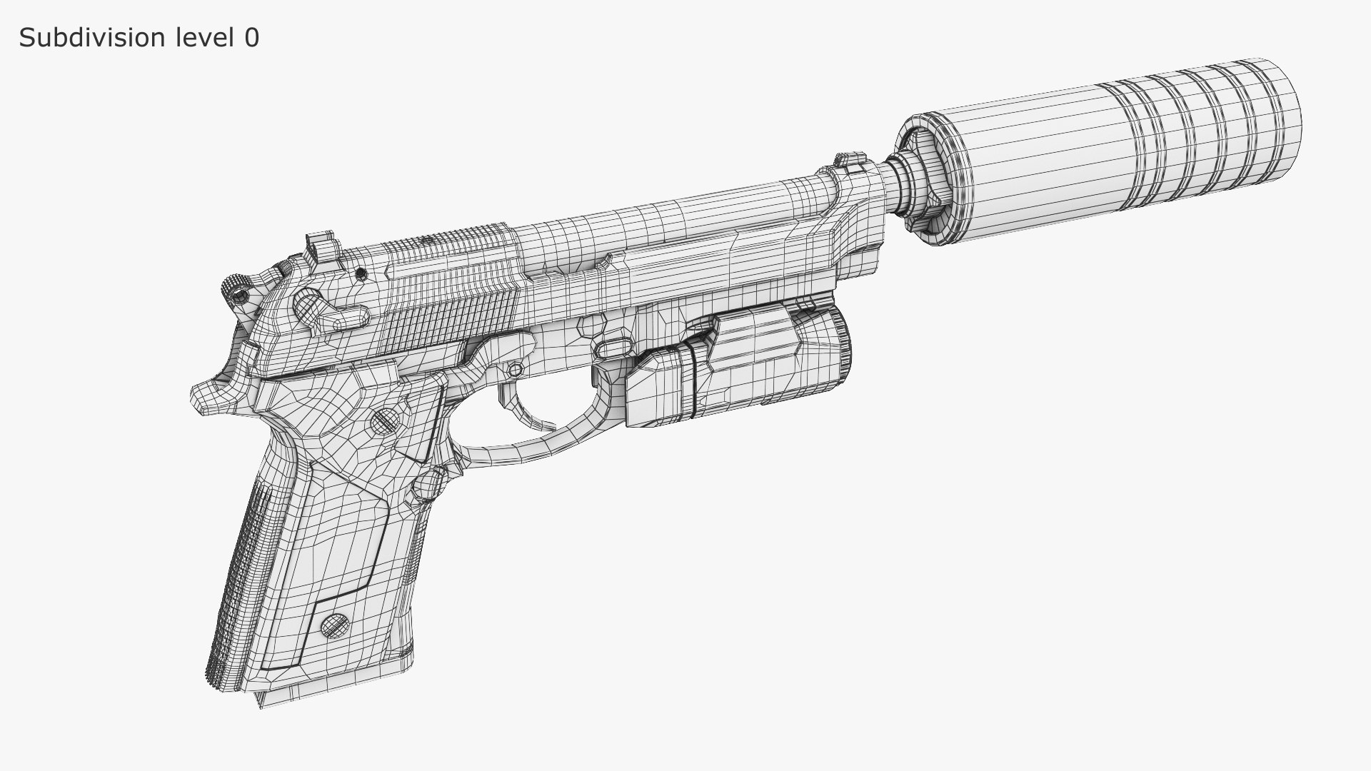 3D Beretta M9A3 Flat Dark Earth With Silencer Model - TurboSquid 1869911