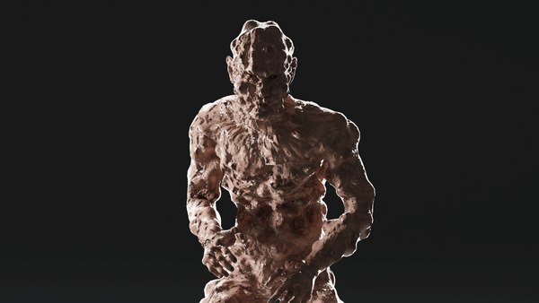 3D Модель Анимированный Зомби - Зараженный - PBR.