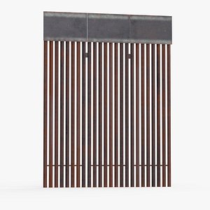 United States Mexico Wall 3D model