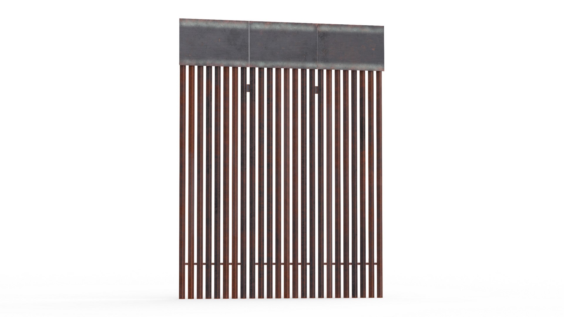 United States Mexico Wall 3D model preview