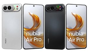 3D ZTE Nubia Air Pro Black And White