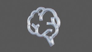 brain logo 3D model