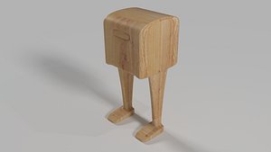 postbox rigged 3d 3ds