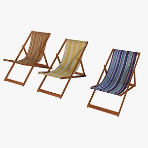 3d model deckchair deck chair