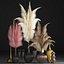 Decor with dry flowers Phragmites