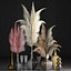 Decor with dry flowers Phragmites
