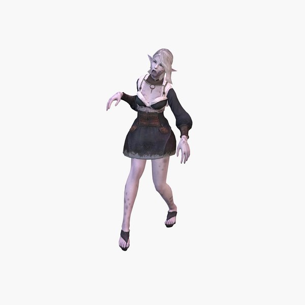 3D Zombie Girl