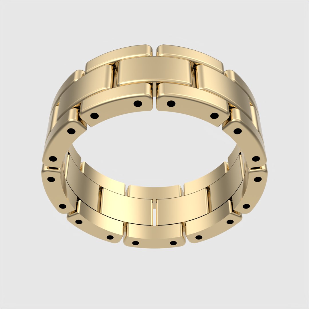 3D Bold Modular Link Band JDBCo Model - TurboSquid 2345790