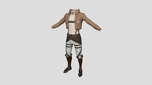 Attack on Titan Outfit 04 Scouting - Character Design Anime