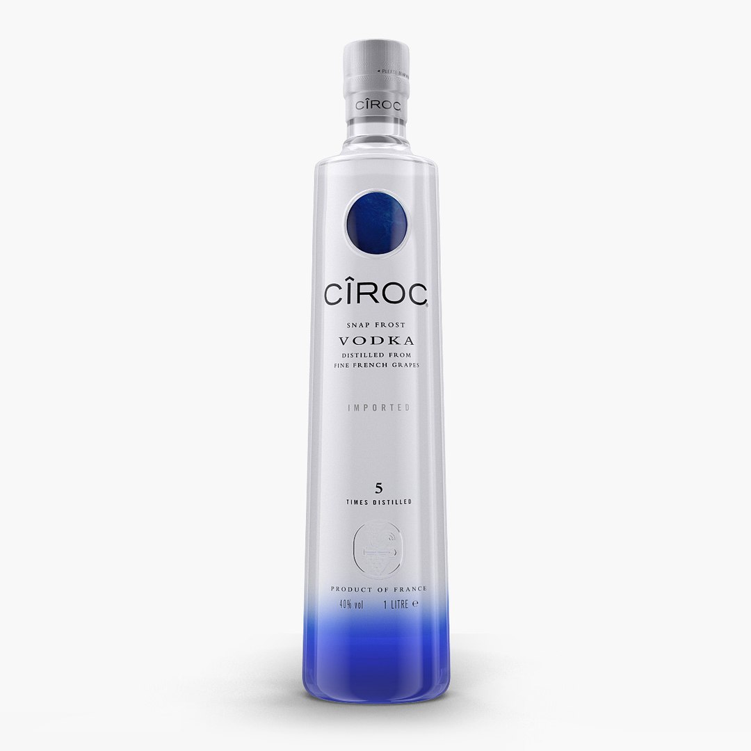 3d Model Ciroc Vodka