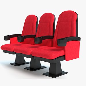 3d model movie theater seats