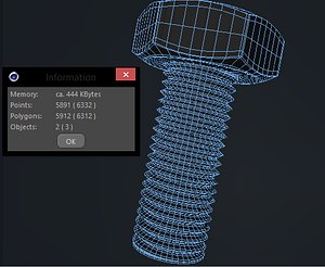 bolt 3d model