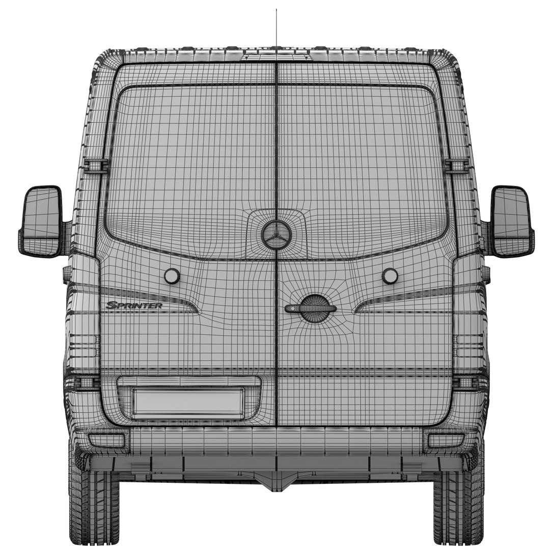 Mercedes-Benz Sprinter 2015 Minibus L2H1 3D Model - TurboSquid 1909767