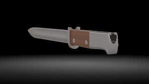 M1884/98 III Bayonet - Detailed 3D Model