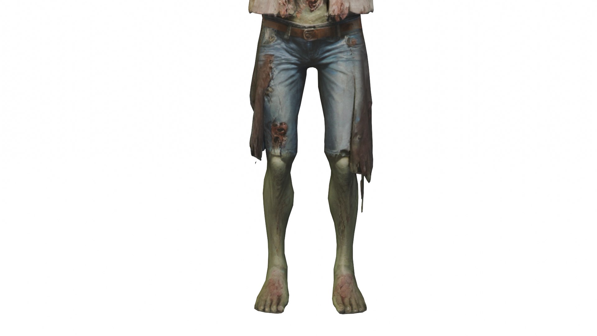 Realistic Zombie 3D Model Undead Horror Creature Game-Ready FBX OBJ 3D ...