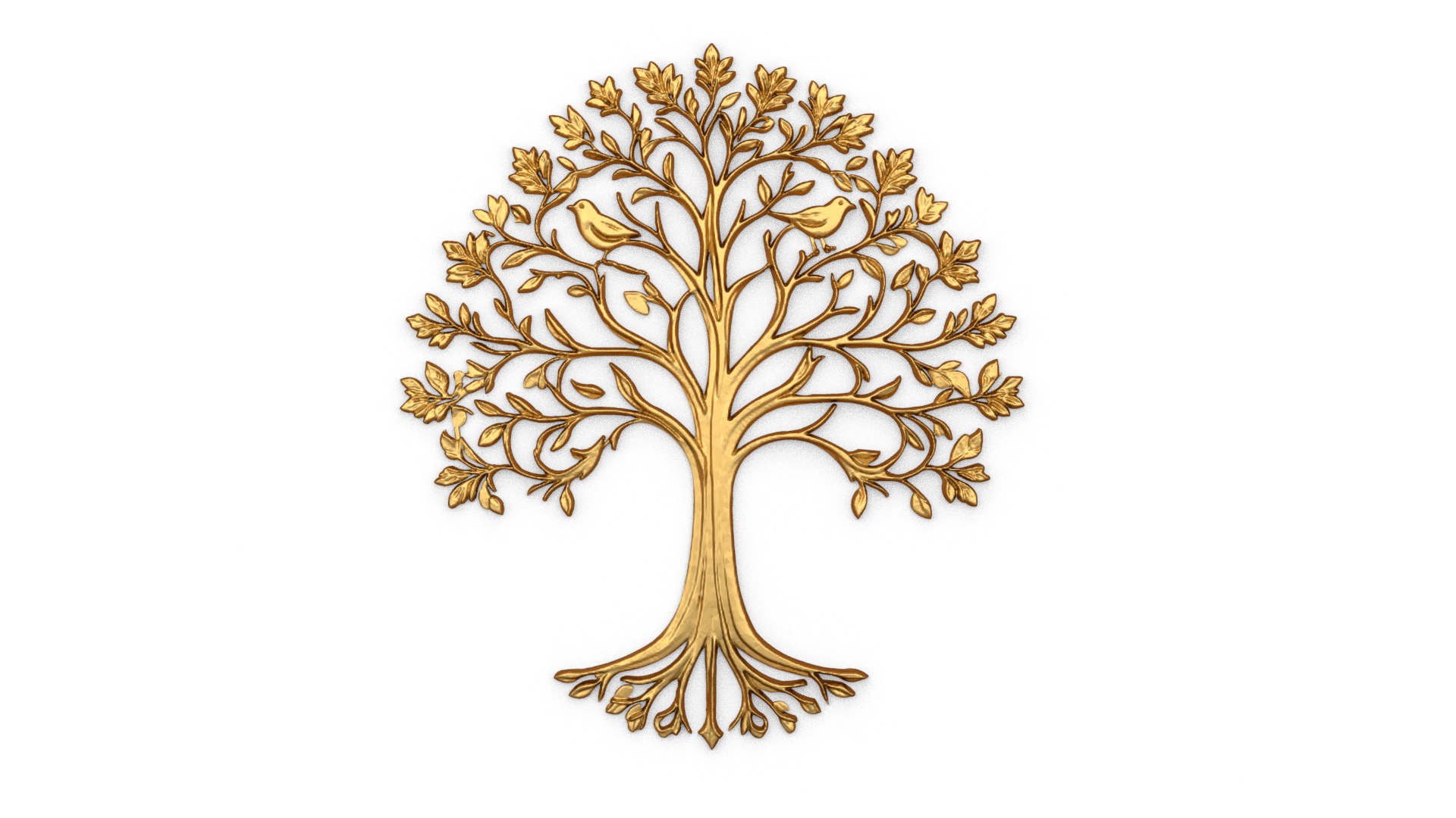 3D Model Decor Set Wall Panel Wall Tree Relief Mural CNC 46 ...