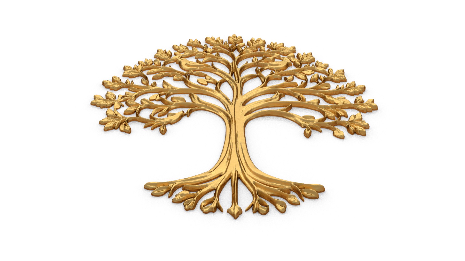 3D Model Decor Set Wall Panel Wall Tree Relief Mural CNC 46 ...