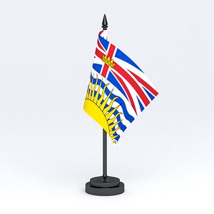 3D model Table Flag British Columbia