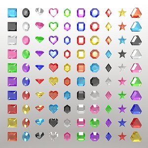 100 gems for Unreal or Unity