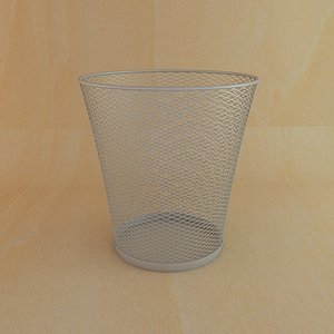 metal basket 3d model
