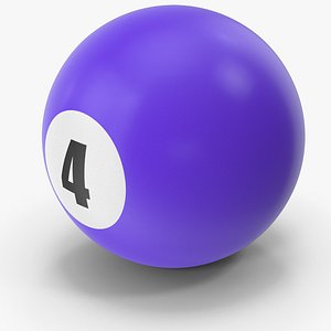 Pool  Snooker Ball 4 3D model