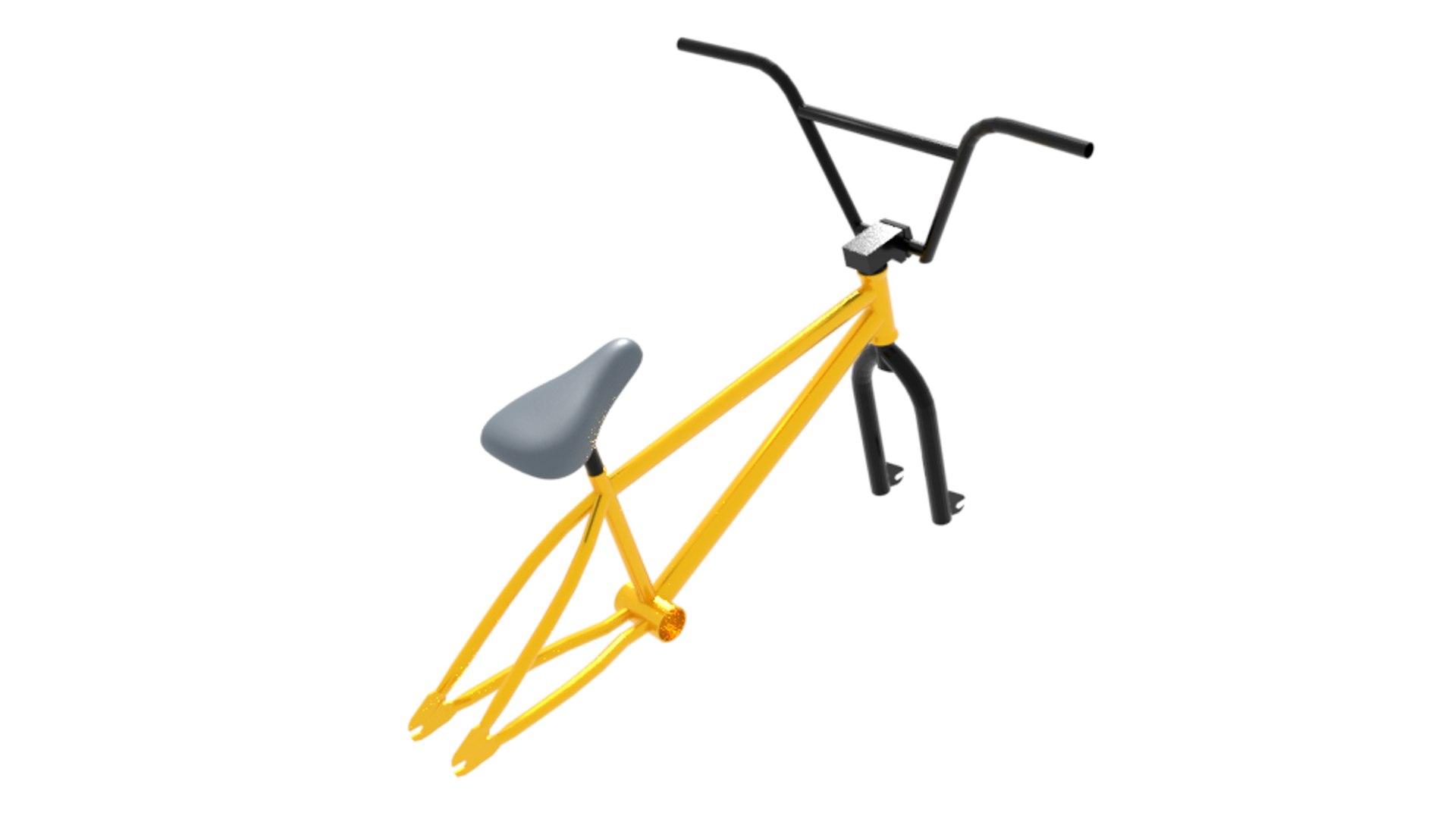 BMX Bike Frame 3D model TurboSquid 1894338