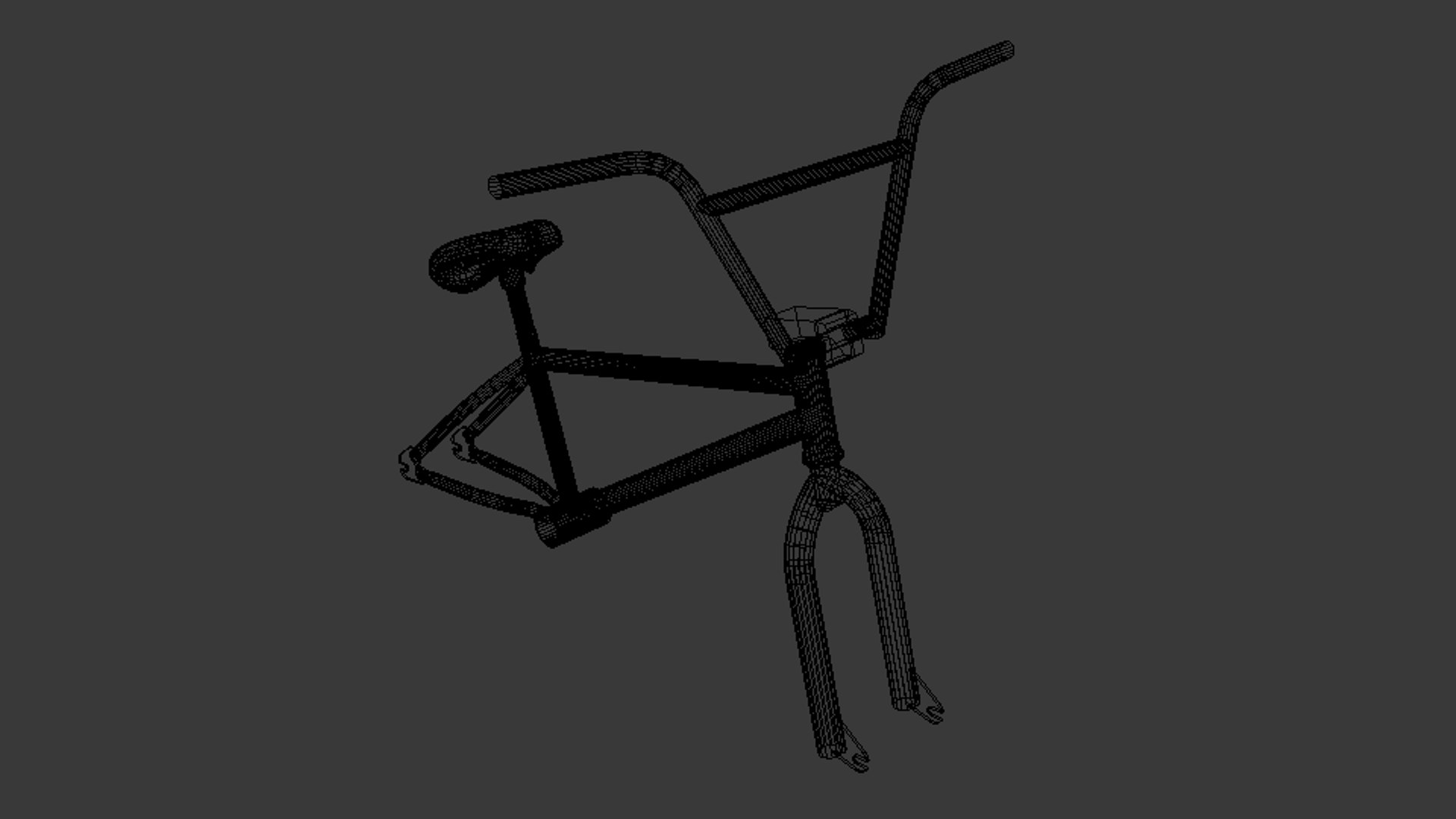 BMX Bike Frame 3D model TurboSquid 1894338