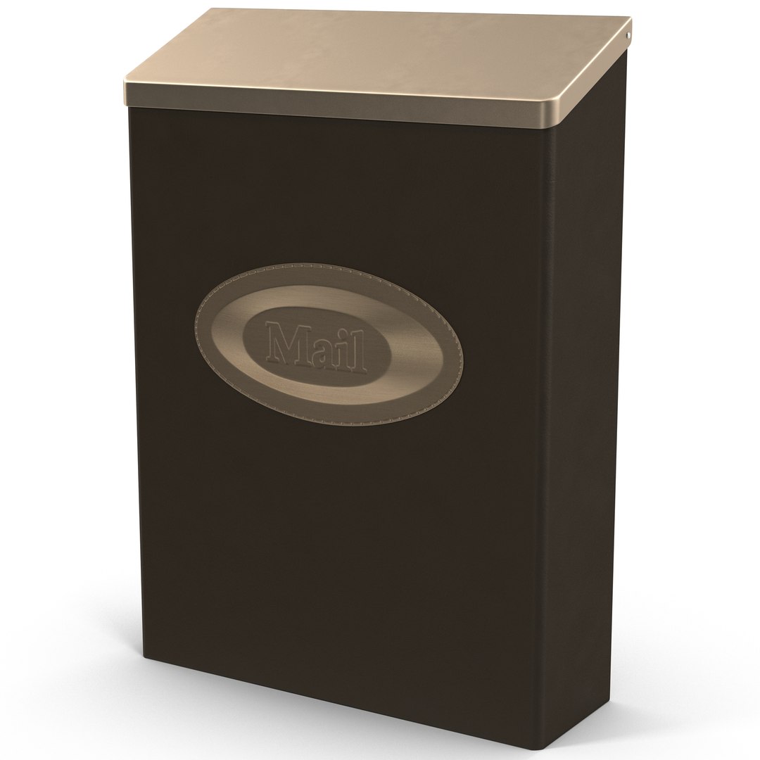 Wall Mount Mailbox 3D Model 3D model preview