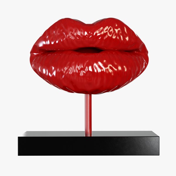 3d figurine lips model