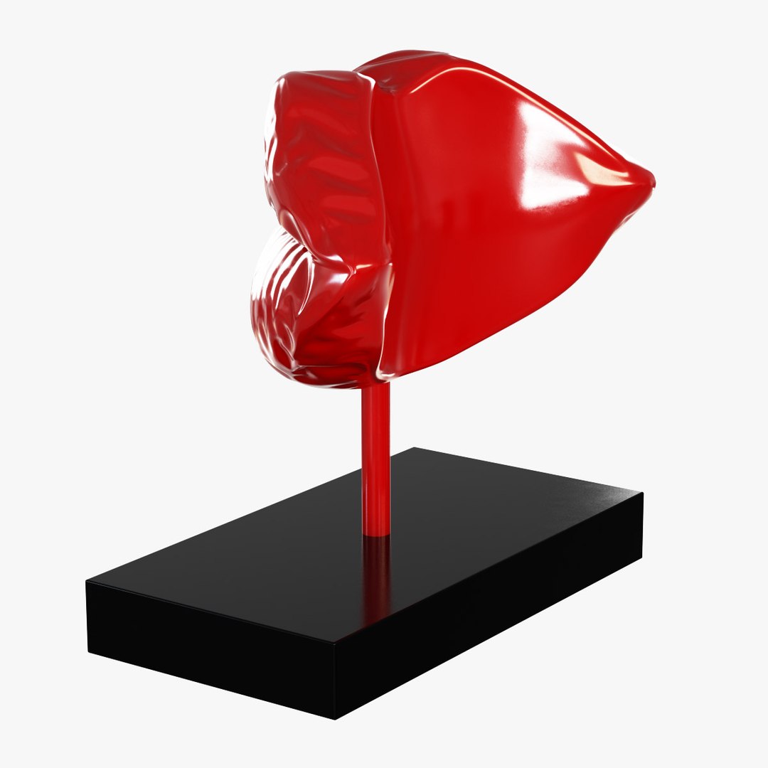 3d Figurine Lips Model