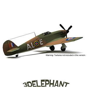 Hawker Hurricane Mk1 (untextured)
