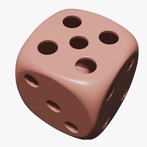 3D dice toothbrush holder