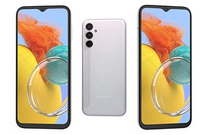 Samsung Galaxy M14 White Low Poly