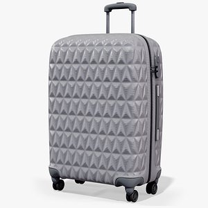Travel Rolling Suitcase Grey PBR